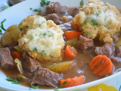 Boiled Beef with Carrots and Dumplings