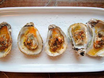 Oysters with Rosemary Citrus Butter