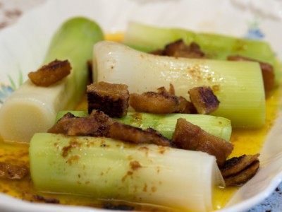 Leeks with Brown Butter